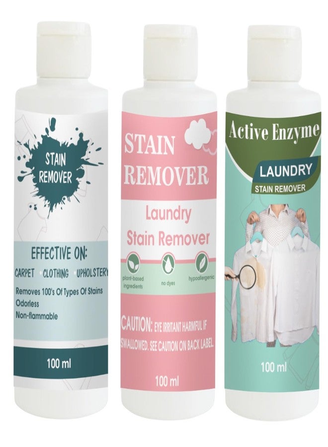 مجموعة مزيلات البقع من توفوس بألوان سماوي، وردي، وفستقي | محلول تنظيف متعدد الأسطح للملابس والأقمشة والمفروشات (100 غرام لكل منها) - Image 1